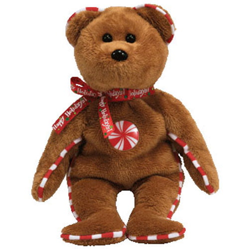 SPEARMINT the Bear -MWMTs TY Beanie Baby Hallmark Gold Crown Excl 8.5 inch